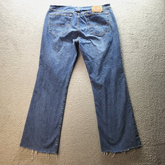 Lucky Brand Denim - Women's Size 14 Lucky Brand Jeans Dungarees Bootcut Frayed Relaxed Classic Denim